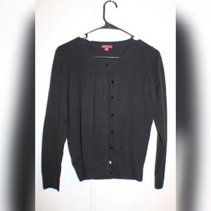 Merona simple black button up cardigan